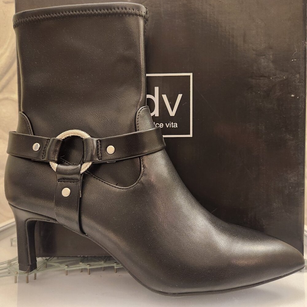 DV Dolce Vita Boots Gavani Black Heeled Boots. NIB. Size 10 - Picture 2 of 12